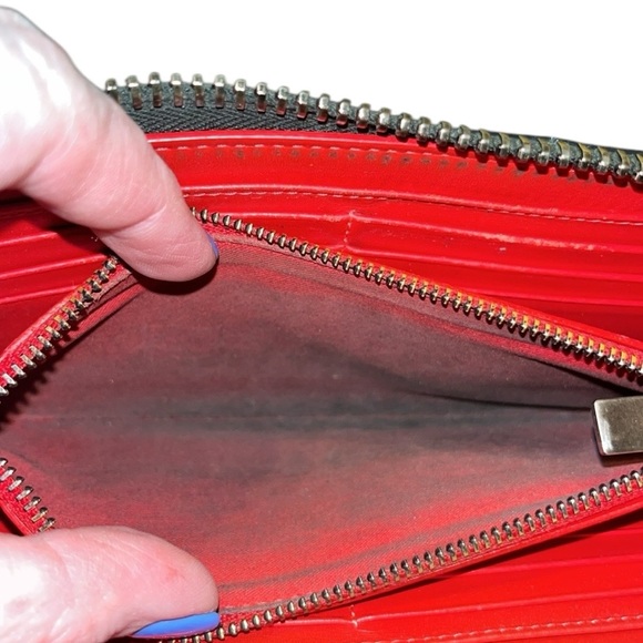 Christian Louboutin Studded Black Panettone Wallet with red interior. - Picture 13 of 13